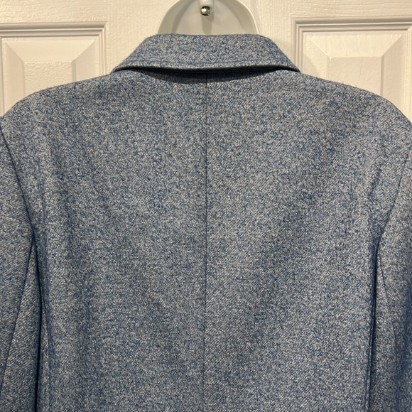 Talbots Heathered Blue Blazer with Pockets‎ Size 10 - Picture 8 of 12